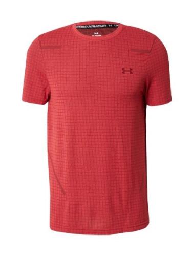 UNDER ARMOUR Toiminnallinen paita 'Grid'  kirsikanpunainen / melooni