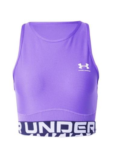 UNDER ARMOUR Urheilutoppi  lila / musta / valkoinen