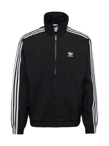 ADIDAS ORIGINALS Välikausitakki  musta / valkoinen