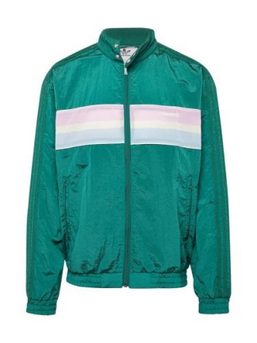 ADIDAS ORIGINALS Välikausitakki '80s'  smaragdi / tummanvihreä / roosa...