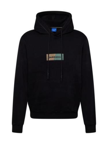 JACK & JONES Collegepaita 'JORBRONX'  tummabeige / pastellinvihreä / m...