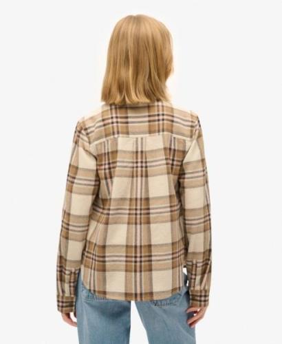 Superdry Pusero 'LUMBERJACK'  kerma / umbra / brokadi / tummanharmaa