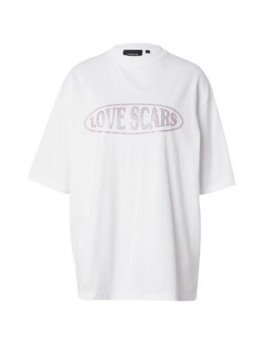 Love Scars Oversized paita  lila / valkoinen