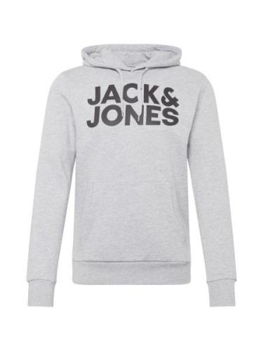 JACK & JONES Collegepaita  vaaleanharmaa / musta