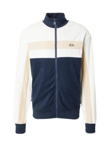 ELLESSE Fleecetakki 'Anzios'  beige / laivastonsininen / valkoinen