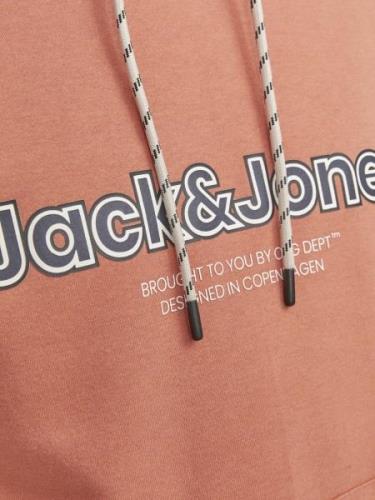 JACK & JONES Collegepaita 'JJLakewood'  persikka / musta / valkoinen