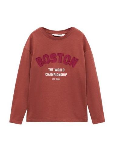 MANGO KIDS Paita 'BOSTON'  burgundin punainen / oranssinpunainen / val...