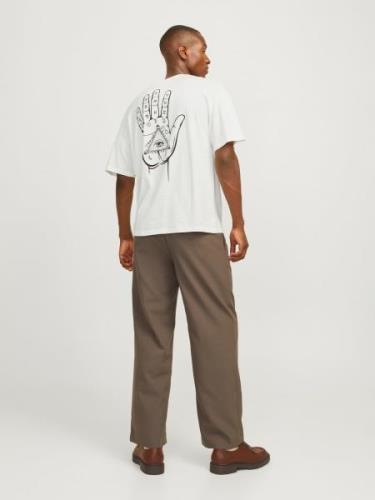 JACK & JONES Paita 'JJMYSTIC'  musta / valkoinen