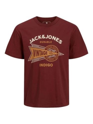 JACK & JONES Paita 'MICK'  seepia / merlot / valkoinen