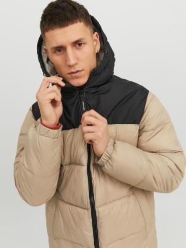 JACK & JONES Välikausitakki 'Toby'  tummabeige / musta