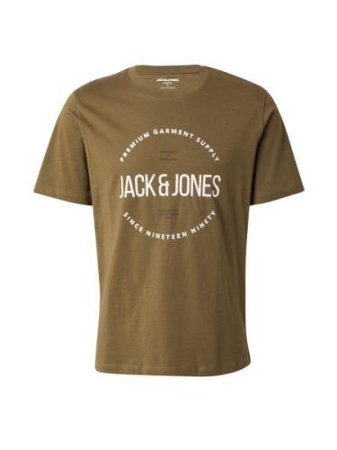 JACK & JONES Paita 'JPRBLAASTON'  oliivi / musta / valkoinen