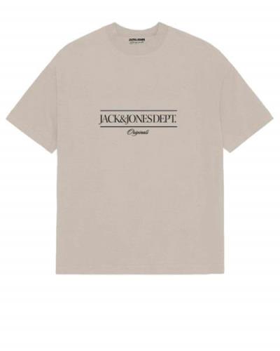 JACK & JONES Paita 'JORKEAN'  tummabeige / musta