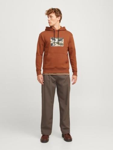 JACK & JONES Collegepaita 'JORVESTERBRO'  beige / konjakki / harmaa