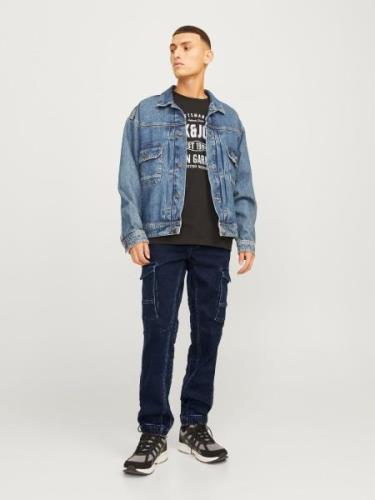 JACK & JONES Cargofarkut 'JJIPAUL JJFLAKE'  tummansininen