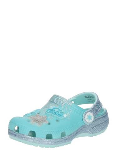 Crocs Avonaiset kengät 'Frozen Elsa Classic'  turkoosi / hopea