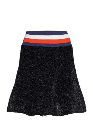 Lurex Flare Skirt Black Tommy Hilfiger