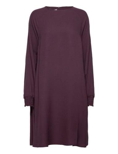 Nominal Long Sleeve Dress Purple Makia