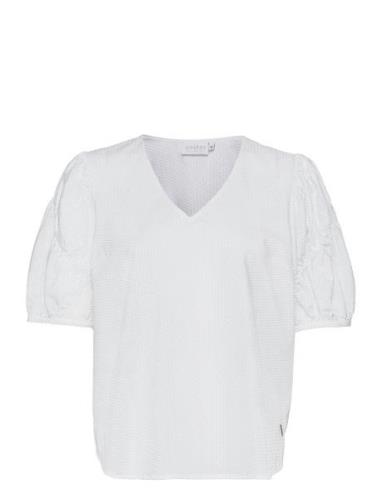 Blouse In Bubble Quality With Volum White Coster Copenhagen