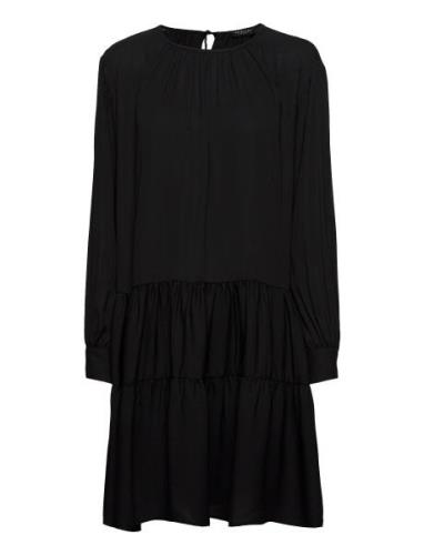 Slfamaya Ls Short Dress Black Selected Femme