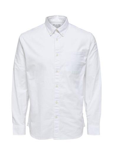 Slhregrick-Ox Shirt Ls Noos White Selected Homme