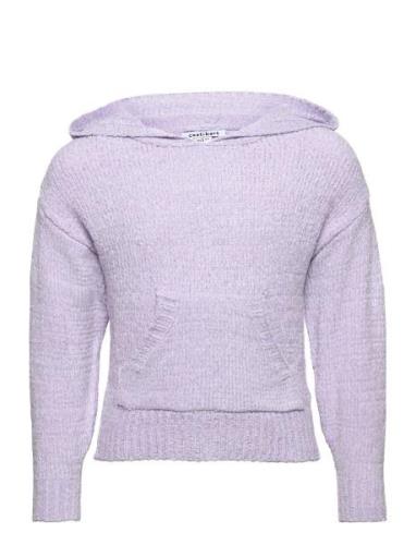 Cbpoxy Knitted Hoodie Purple Costbart