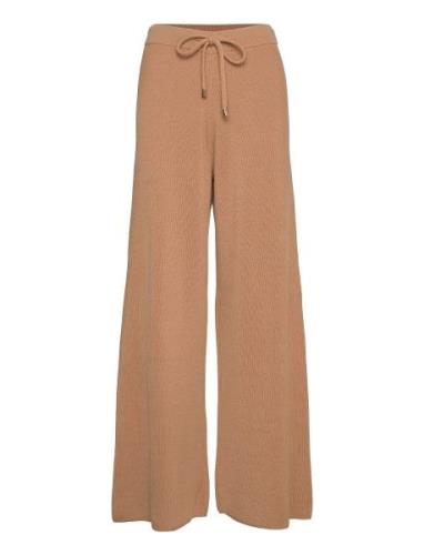 Luna Knitted Trousers Beige Mother Of Pearl