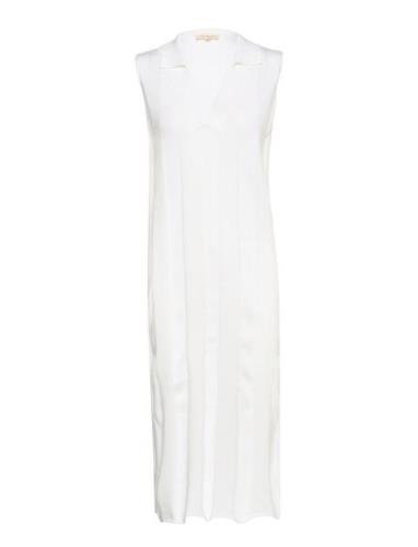 Esmae Sleeveless Polo Ankle Dress Knit White Esme Studios