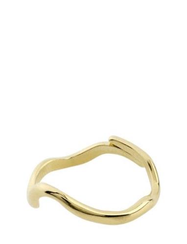 Alberte Organic Shape Ring Gold Pilgrim