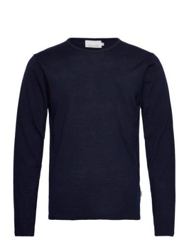 Cfkent Merino Crew Neck Knit Blue Casual Friday