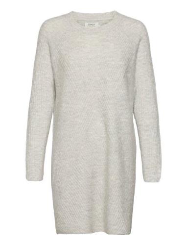 Onlcarol L/S Dress Knt Noos Grey ONLY