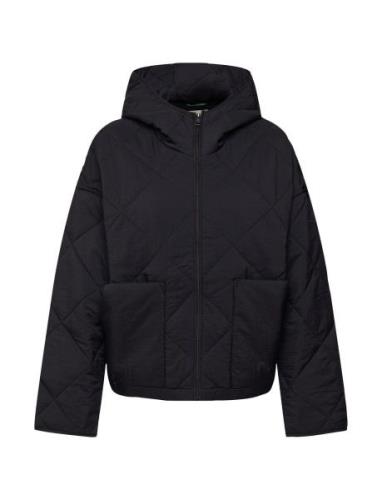 Wide Fit Quilted Jacket Black Esprit Casual