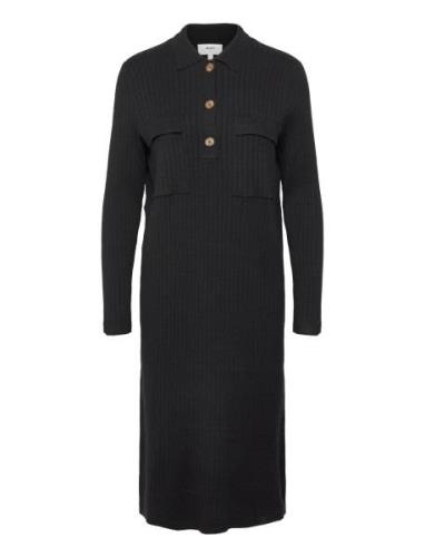 Objnoelle Polo Knit Dress Black Object