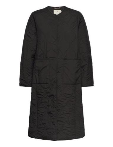 Recycle Polyester Coat Black Rosemunde