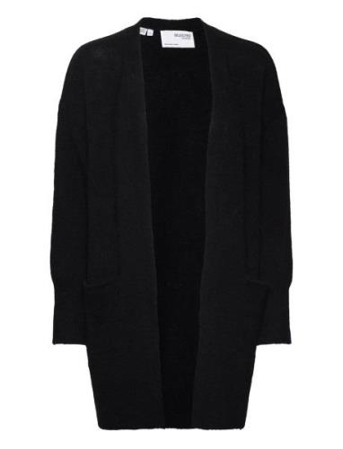 Slflulu New Ls Knit Long Cardigan B Noos Black Selected Femme