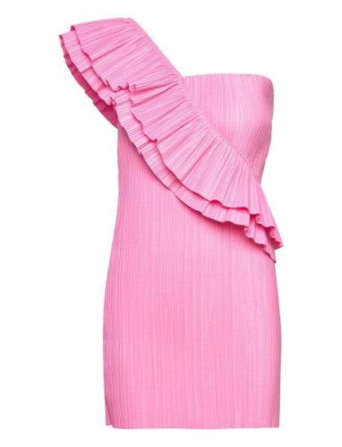 Paper Pleat Boxberg Dress Pink Mads Nørgaard
