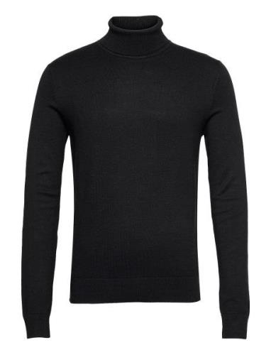 Mélange Roll Neck Knit Black Lindbergh