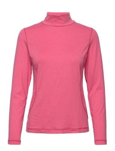 Agnes Ls Roll Neck Pink Daily Sports