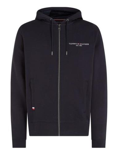 Tommy Logo Fur Lined Hoody Navy Tommy Hilfiger