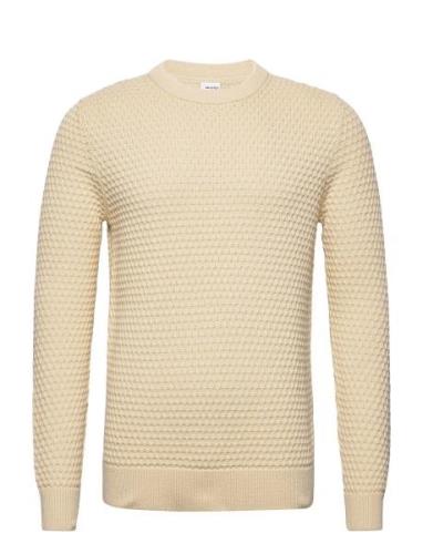 Slhremy Ls Knit All Stu Crew Neck W Camp Beige Selected Homme