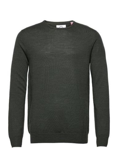 Johs Merino Crew Neck Knit Khaki Kronstadt