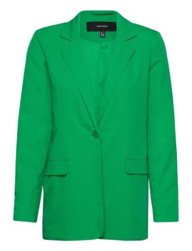 Vmzelda L/S Blazer Green Vero Moda