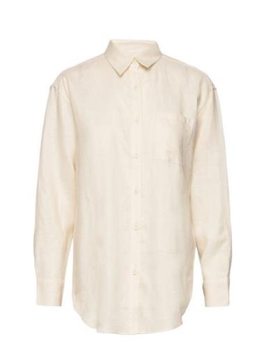 Linen Shirt Cream Rosemunde