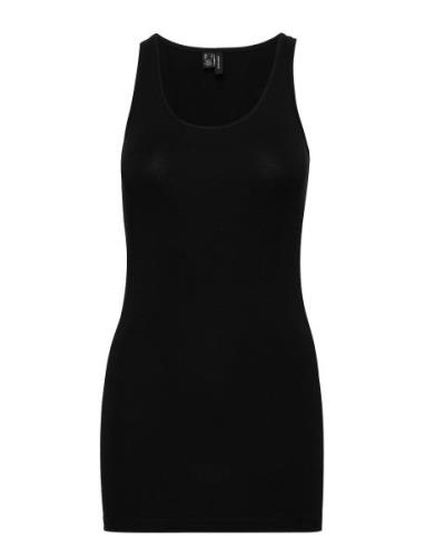 Vmmaxi My Soft Long Tank Top Noos Black Vero Moda