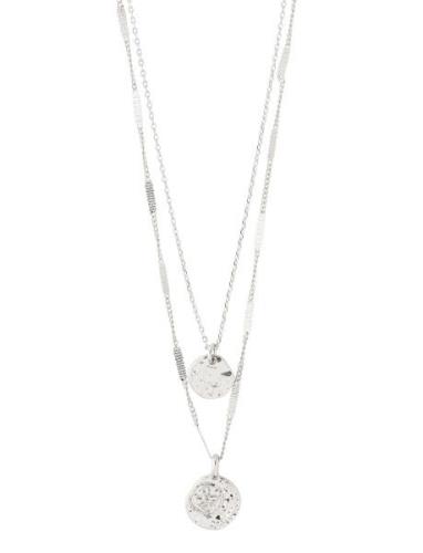 Haven 2-In-1 Coin Necklace Silver Pilgrim