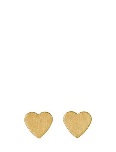 Vivi Heart Earrings Gold Pilgrim