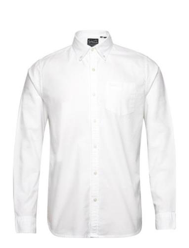 Cotton L/S Oxford Shirt White Superdry