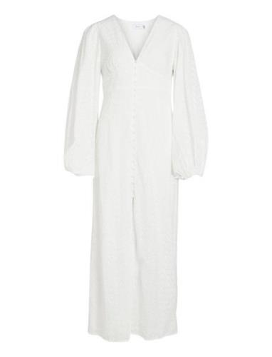 Vimalina L/S Puff Sleeve Maxi Dress/Ka White Vila