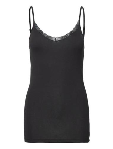 Vidaisy Lace Singlet - Noos Black Vila