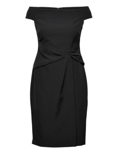Crepe Off-The-Shoulder Dress Black Lauren Ralph Lauren