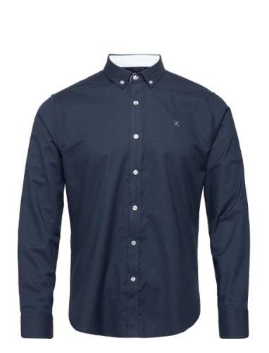 Oxford Stretch Plain L/S Navy Clean Cut Copenhagen